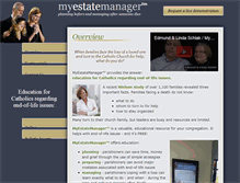 Tablet Screenshot of myestatemanager.org